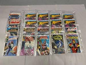 lot 13R image: Vintage Comic Book Collection Marvel & DC Titles Including Raiders, Shazam & Iron Man