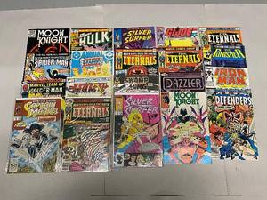 lot 17R image: Vintage Comic Book Collection - Moon Knight, Hulk, Silver Surfer & More
