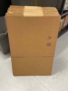 lot 32BC image: Lot of 30 ULINE Shipping Boxes 18.5x12.5x7 Sturdy Packing Moving Carton