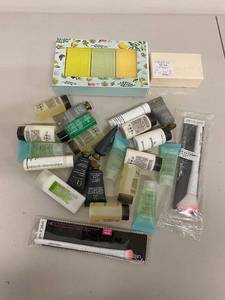 lot 33K image: Mixed Lot of Soaps, Toiletries, and Wet n Wild Contour Brush