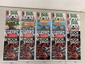 lot 33R image: Vintage Comic Book Lot Moon Knight, Captain America, Hulk, Eternals, Swamp Thing