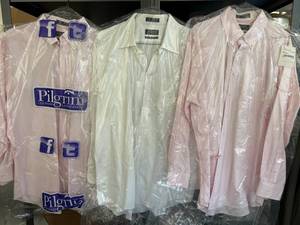 lot 54K image: Lot of 3 Nordstrom Mens Shop Wrinkle-Free Cotton Dress Shirts