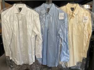 lot 55K image: 3 JOS. A. BANK Travelers Collection Mens Dress Shirts 17-34 Cotton