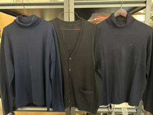 lot 57K image: Italian Merino Calvin Klein, JWN Turtleneck Sweaters and Vest