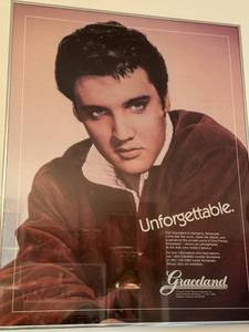 lot 103 image: Elvis Presley Graceland Unforgettable Framed Poster