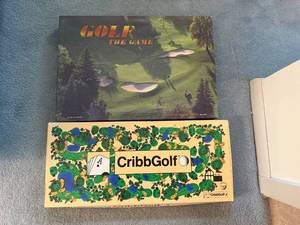 lot 126 image: Set of 2 Golf-themed Board Games Golf The Game and CribbGolf