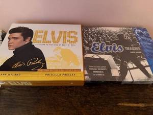 lot 150 image: Elvis Presley Collectors Book Set with Memorabilia and Audio CD