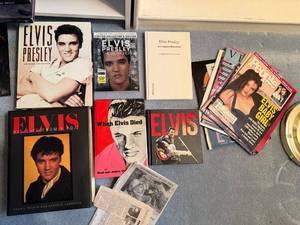lot 157 image: Elvis Presley Book and Magazine Collection