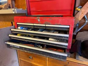 lot 287 image: Craftsman 5-Drawer Tool Chest with Assorted Hand Tools and Accessories