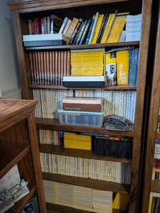 lot 217 image: Large Collection of National Geographic Magazines, Time-Life Books, and Mixed Hardcover Books (bookshelf not included)