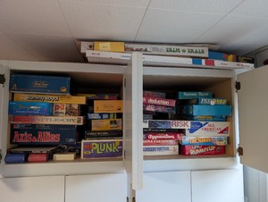 lot 244 image: Collection of Vintage Board Games and Card Games