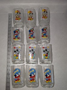 lot 260 image: Set of 12 Vintage 2000 McDonalds Disney Mickey Mouse Glasses