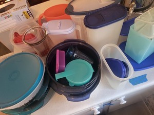 lot 11 image: Assorted Tupperware and Plastic Food Storage Container Collection