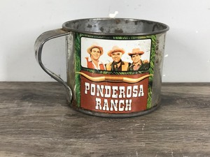 lot 221 image: Vintage Bonanza Ponderosa Ranch Tin Cup