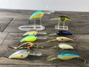 lot 242 image: Lot of 10 Norman Fishing Lures