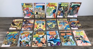 lot 269 image: Lot of 17 Comic Books - The Phantom Stranger - The Super Friends - Bat Man - Fun and Games Magazine - Magic the Gathering - Sheena - Action Comics - Superman - Legion of Super Heroes - Captain Atom