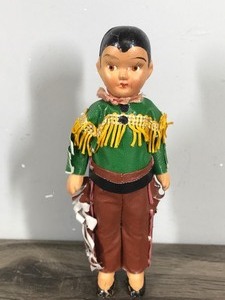 lot 283 image: Vintage Western Cowboy Doll