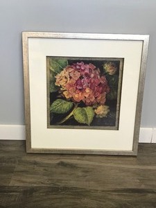 lot 312 image: Framed Hydrangea Mauve Detail print on canvas by Kathryn White from Art in Motion