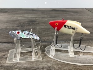 lot 325 image: 2 - Collectible Fishing Lures with the Windsor Canadian Whiskey Label on Them