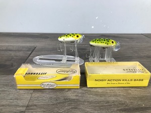 lot 327 image: 2 - Collectible Fred Arbogast Jitterbug Fishing Lures in Boxes with Paperwork
