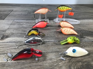 lot 333 image: Lot of 10 Collectible Aqua Sonic Fishing Lures