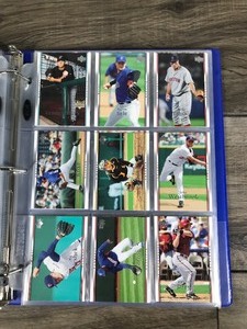 lot 338 image: Large Binder Full of Baseball Trading Cards