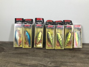 lot 379 image: Lot of 7 Rapala Skitter Pop Fishing Lures in Boxes