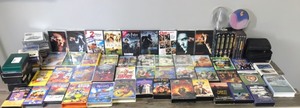 lot 404 image: Lot of DVD Movies - VHS Tapes - Music CDs - Music Cassette Tapes and 4 CD Cases