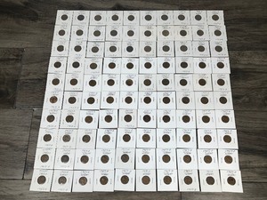 lot 199 image: Lot of 100 Wheat Pennies - see description for more info