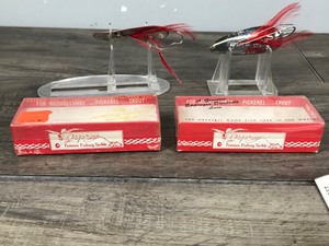 lot 198 image: 2 - Collectible Feathered Eppinger Dardevle Fishing Lures in Boxes