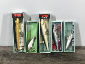 lot 168 image: Lot of 5 Rapala Fishing Lures in Boxes