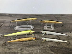 lot 167 image: Lot of 6 Large Rapala Fishing Lures