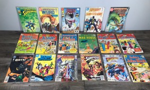 lot 426 image: Lot of 17 Comic Books - Batman - Legion of Super Heroes - Archie Series - Masters of the Universe - Superman - Weird War  & More - 12 centers on up