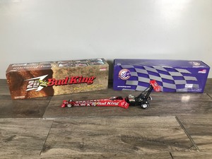 lot 162 image: 1999 NHRA Action Racing Kenny Bernstein Budweiser 20th Anniversary 124 Scale Top Fuel Dragster Limited Edition 1 of 5,508