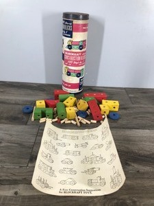 lot 431 image: Vintage Block Craft Construction Blocks