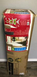 lot 151 image: 9 Ft Pre-Lit Williams Slim Pine Quick Set Christmas Tree  - Clear Lights