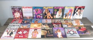 lot 117 image: Lot of 27 Adult Playboy Magazines