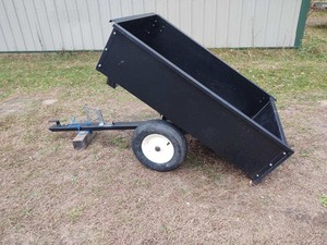 lot 24A image: Agr. Fab 10 cu. ft. Dump Yard Trailer