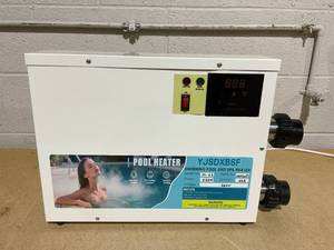 lot 117 image: Pool Heater 5.5KW 220V, Electric Pool Heater for Inground & Above Ground Pools,Thermostat with Touchscreeen for Bathtubs and Above Ground in-Ground Pools SPA