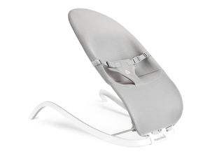 lot 65 image: Munchkin Spring Baby Bouncer and Rocker Seat, 2-in-1 Design, Portable and Lightweight with 3 Recline Positions, Grey