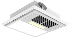 lot 125 image: FLYINGFOX DC Bathroom Exhaust Fan, with LED Light, Heater, Vent Fan 180 CFM 110-120v 2400w Modeltfs01