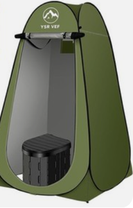 lot 161 image: YSR VEF Portable Toilet Kit, Camping Toilet, Privacy Tent