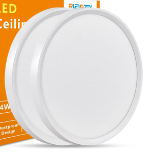 lot 224 image: (SET OF 4-White)Led Flush Mount Ceiling Light,16 Inch 32w 3480lm,3000k4000k6000k 3CCT Selectable, Round Modern Flat Panel Super Slim Led Ceiling Light,for Living Dining Kitchen Bedroom Room (set of 4-White)