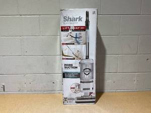 lot 36 image: Shark Bagless Upright Vacuum, Navigator Advanced Lift Away with Powerful Hair Pickup, Anti Allergen Seal, Easy to Empty, Large Dustbin, Grey, LA300 Accessories are Missing (USED)