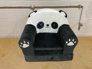 lot 158 image: MONKISS Kids Couch, Comfy Toddler Chair, 2 in 1 Fold Out Kids Sofa to Lounger, Baby Sleeper Chair, Toddler Furniture, Birthday Gifts for Boys and Girls, 14 Years Old Panda