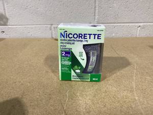 lot 450 image: Nicorette Mini Nicotine Lozenges Stop Smoking Aid 2 Mg Mint - 81 Ct