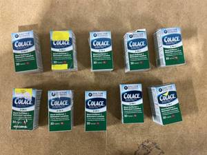 lot 294 image: LOT OF 10 Colace 2-in-1 Stool Softener with Stimulant Laxative Tablets, 100 mg, 30 ct.