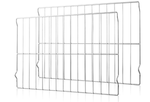 lot 215 image: 2Pcs Range Oven Racks W10256908 for WhirlpoolKitchenAidRoperMaytagKenmore Range, Replaces W10138079, 3195710, W10179196, 24 x 15.75 Size, Not Universal
