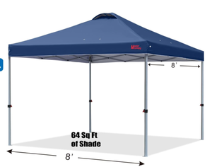 lot 12 image: MASTERCANOPY Durable Pop-up Canopy Tent (8x8, Navy Blue)
