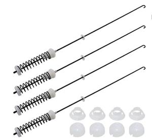 lot 307 image: ALLOY UPGRADEDW10780045 WTW4816FW2 NTW4516FW2 NTW4605EW0 NTW4516FW1 WTW4800BQ1  Washer Suspension Rods Kit 4 Pcs by Beaquicy - Washer Parts  for Whirlpool Kenmore Suspension Rods RTW4516FW1, 11020102310